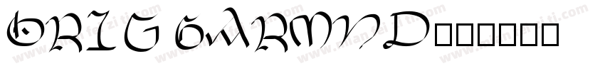 Orig Garmnd字体转换